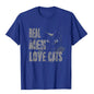 Real Men Love Cats T Shirt Awesome Cats Lover Tee Tops & Tees Fashion Chinese Style Cotton Men's T Shirt Cartoon