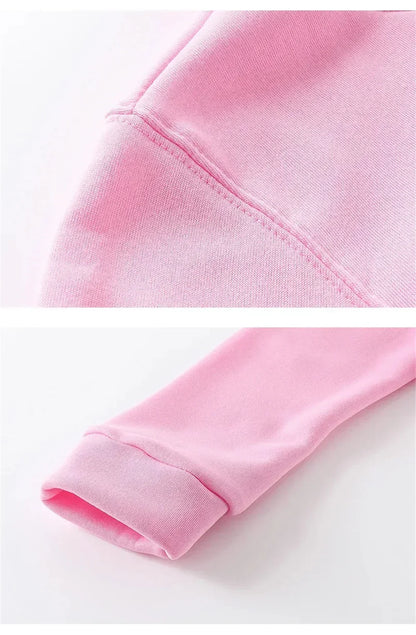 Cat Face Printed Sportswear for Womensoft and Warm Hooded Sweatshirt Winter Pullover Casual Round Neck Women's Clothing