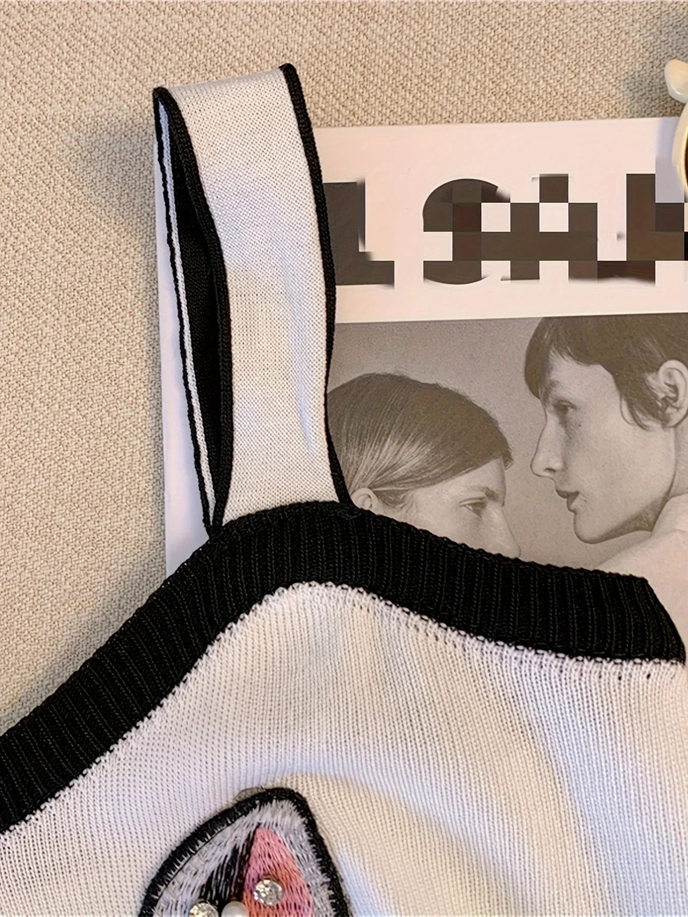 2026 Femali Cat Embroidered Knitted Cami Top Women Y2K Sleeveless Crop Top For Spring & Summer Women's Clothing