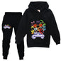 Kids Clothing Sets Boys Girls Cartoon Smiling Critters Costume Cat Nap Long Sleeve Hoodies and Pants Children Pullover Tracksuit