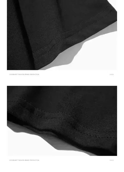 Men's High Quality T-shirt 100% Cotton Funny Cool Cat Printed T-shirt Casual Men's Short Sleeve T-shirt for Men T-Shirt Male Top