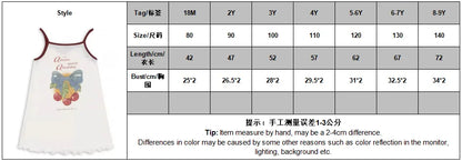 Summer 2025 KS Children Clothes Set Girls Cute Cat Print Tassels T-shirts Shorts Suit Kids Thin Soft Sling Dresses Girl Clothing